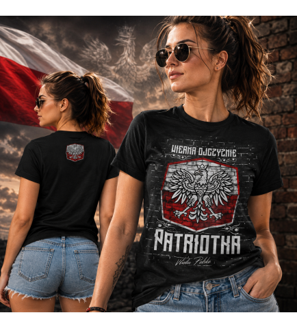 Koszulka damska WIERNA OJCZYŹNIE PATRIOTKA